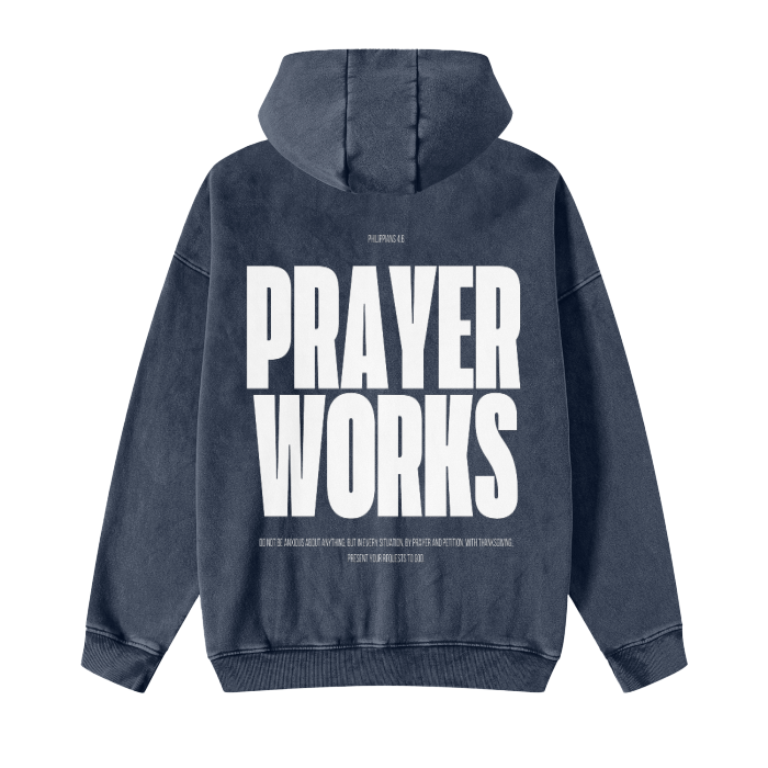 Sweat à capuche zippé en polaire Prayer Works