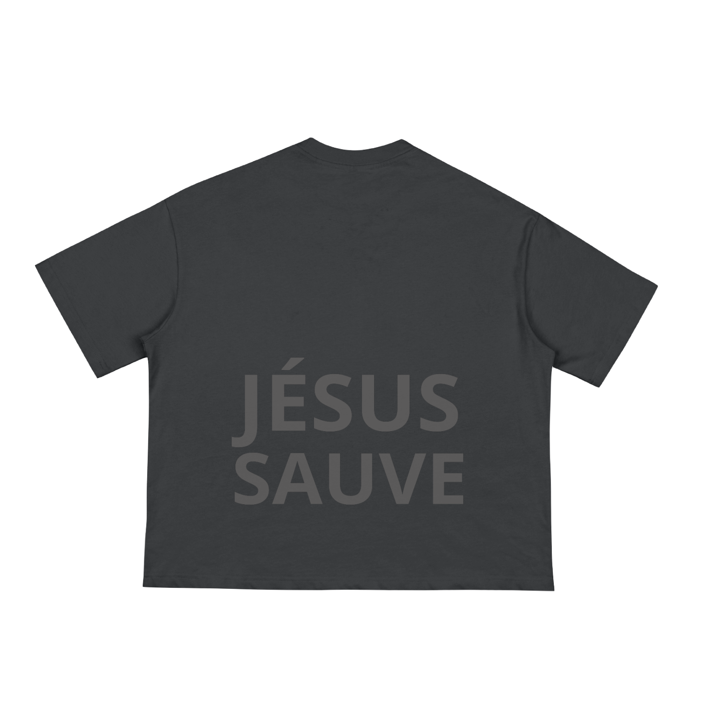JÉSUS SAUVE Boxy T-shirt Noir
