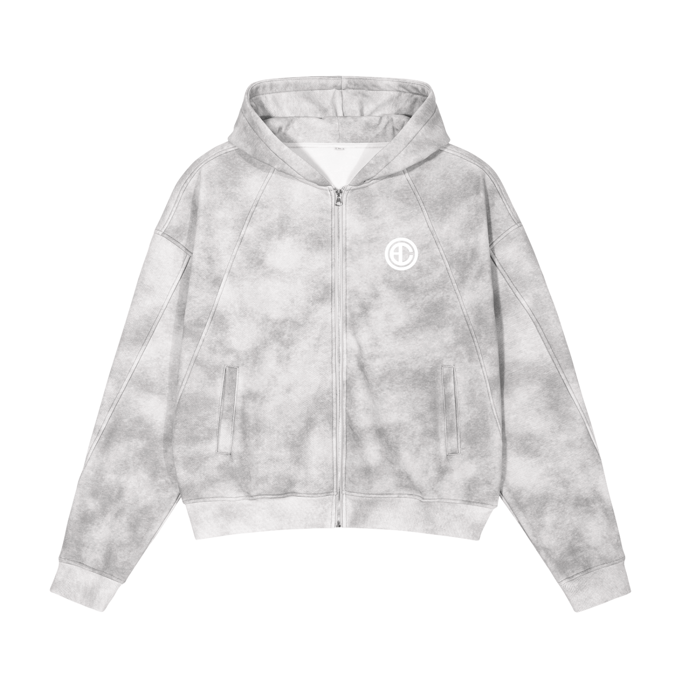 HC Priez Cans Cesse Flower Gray Zip hoodie