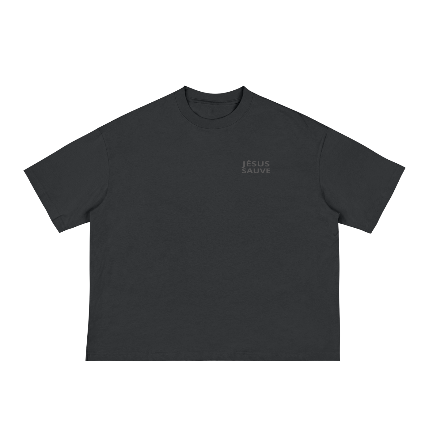 JÉSUS SAUVE Boxy T-shirt Noir