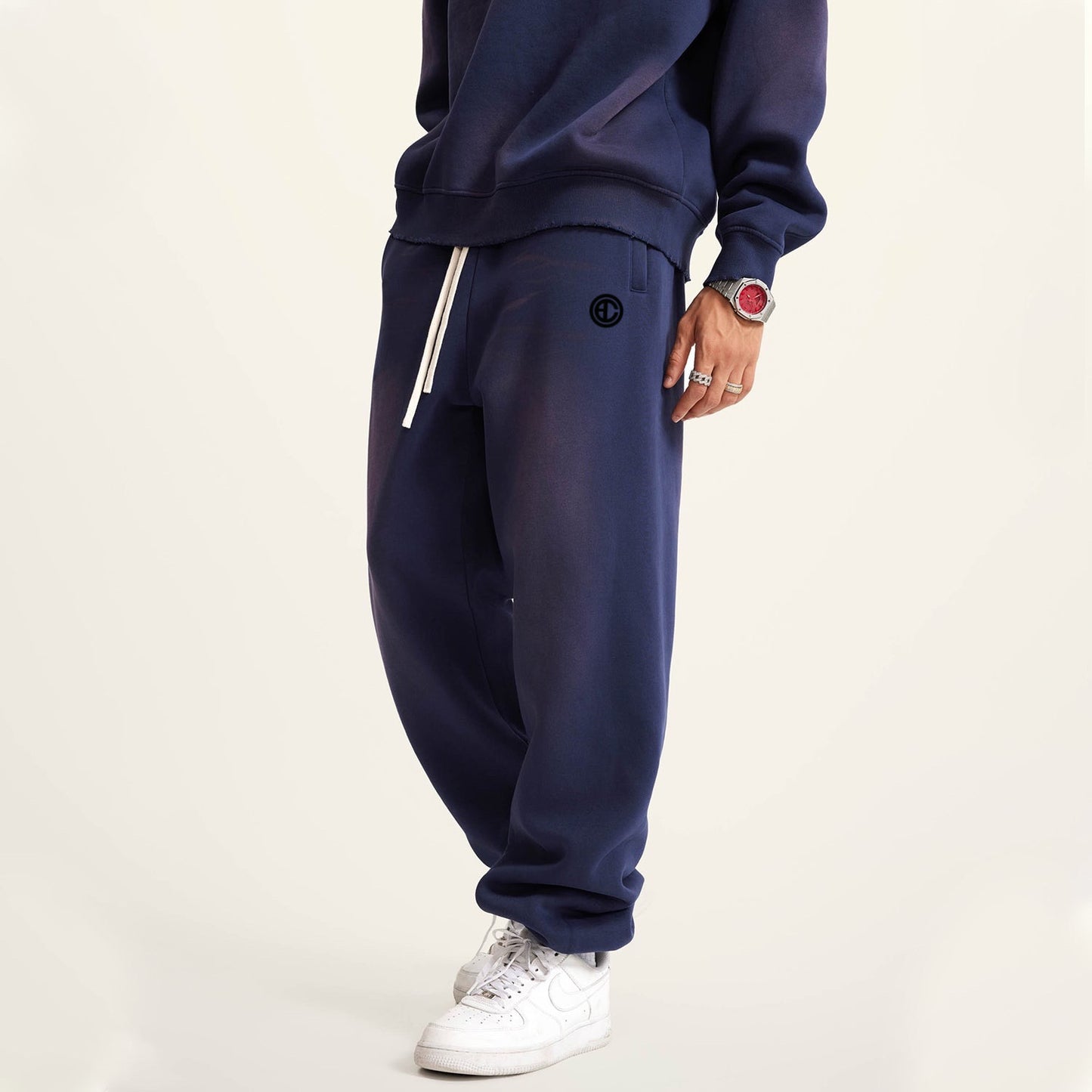 Pantalon de jogging HC délavé teint bleu royal