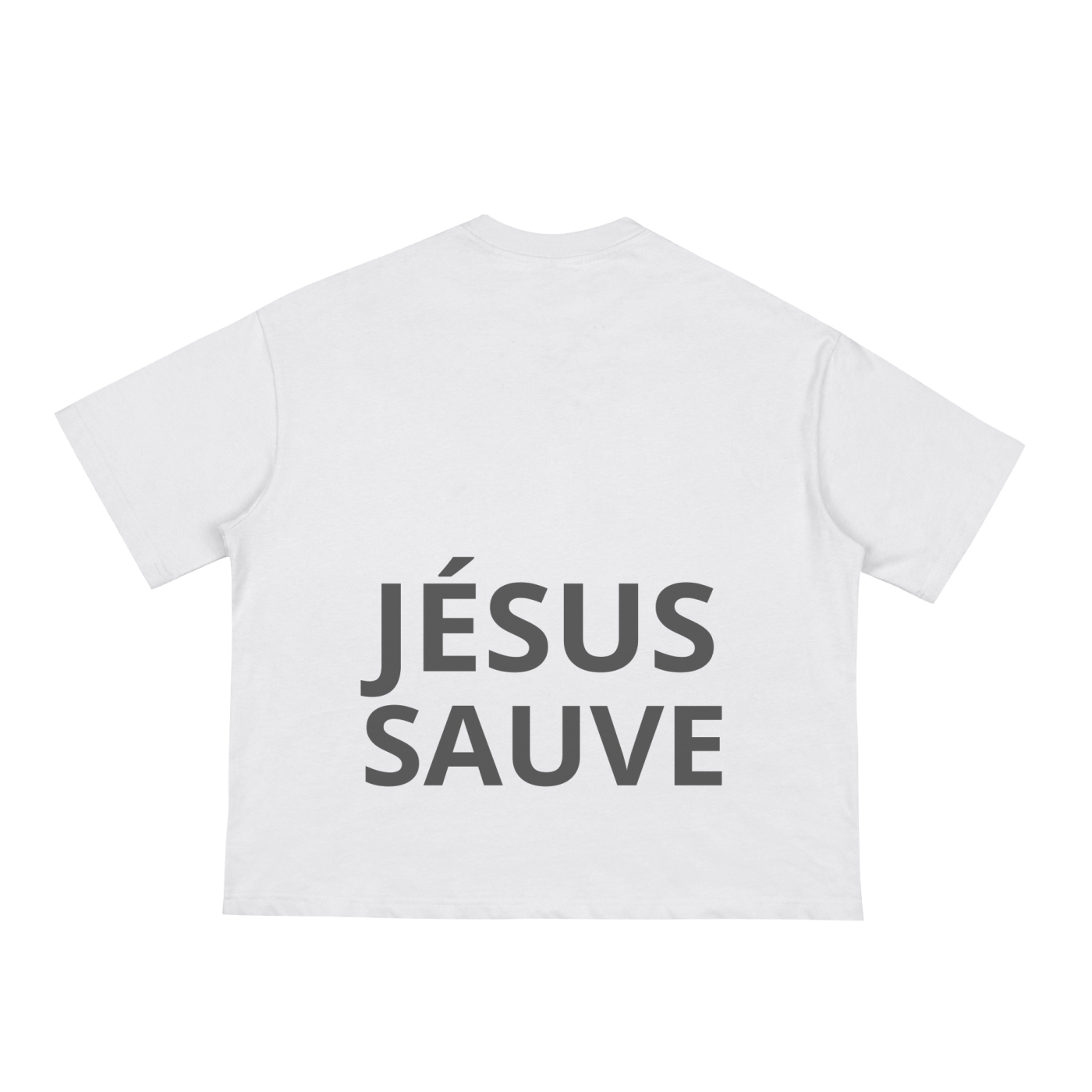 JÉSUS SAUVE Boxy T-shirt Blanc