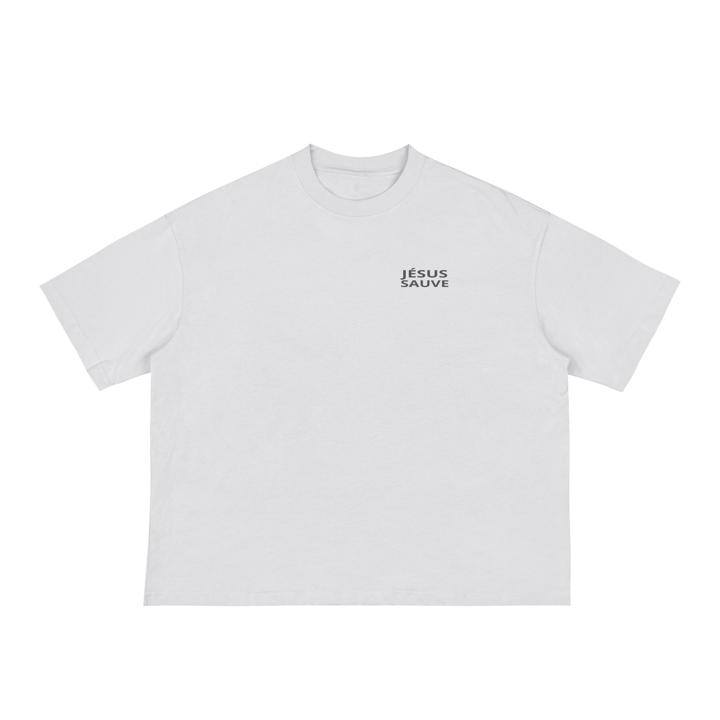 JÉSUS SAUVE Boxy T-shirt Blanc