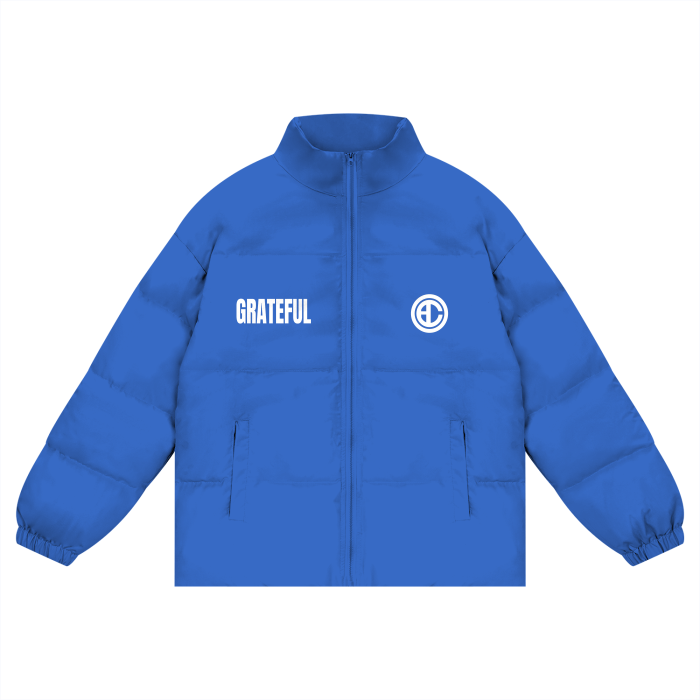 GRATEFUL- Puffer Coat white design