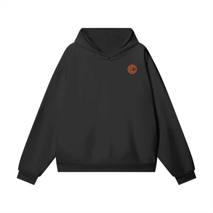 Prayer works Hoodie - dark orange design