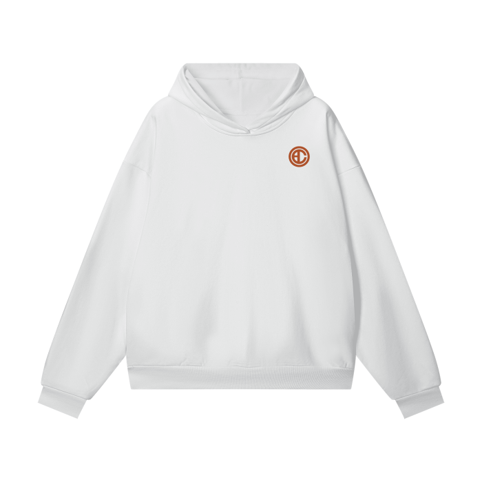 Prayer works Hoodie - dark orange design