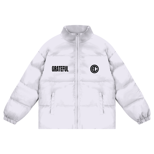 GRATEFUL - Puffer Coat Black Design