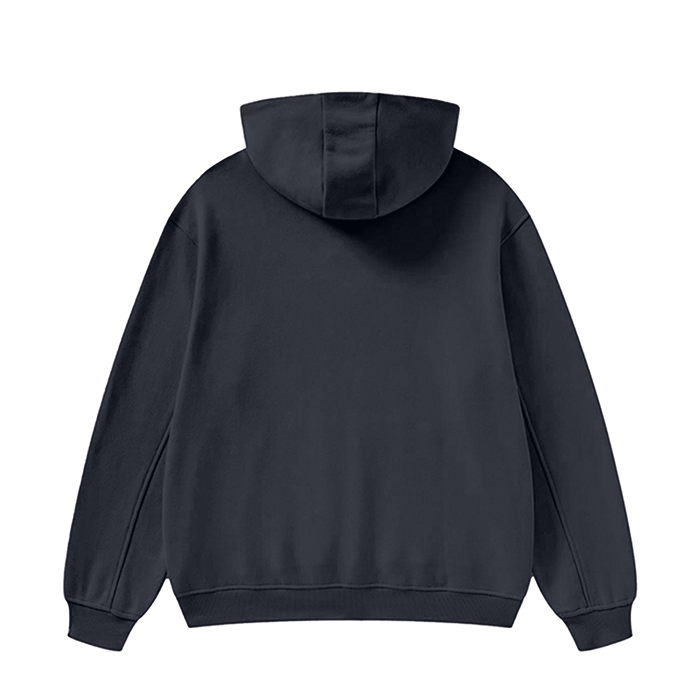 Try God High Neck Fleece Hoodie - Black