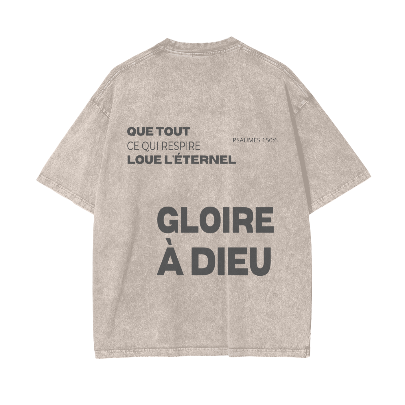 Gloire à Dieu Oversized T-shirt