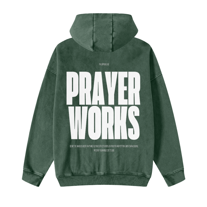 Prayer works Zip Fleece Hoodie