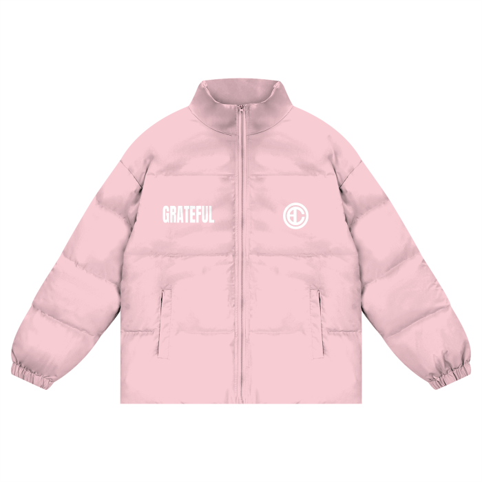 GRATEFUL- Puffer Coat white design