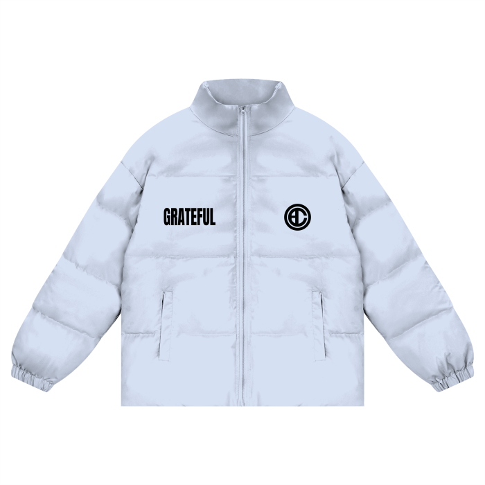 GRATEFUL - Puffer Coat Black Design